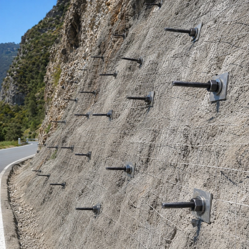 Anchor Bolt System for Slope Stabilization