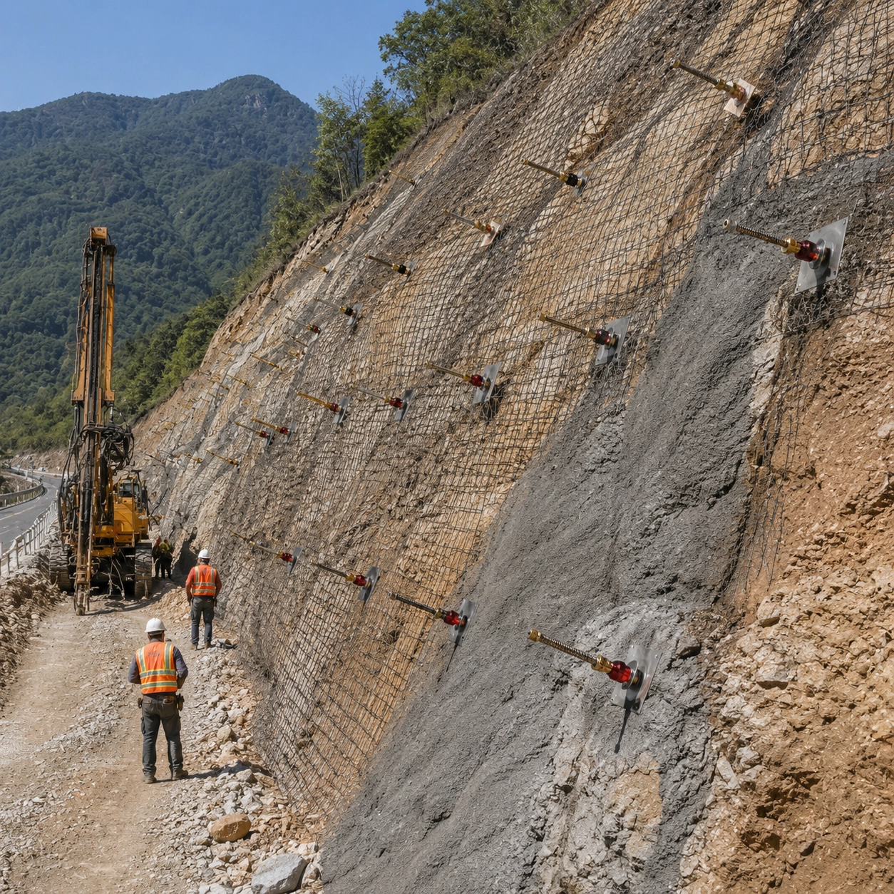 T30 Self Drilling Anchor for Slope Stabilization