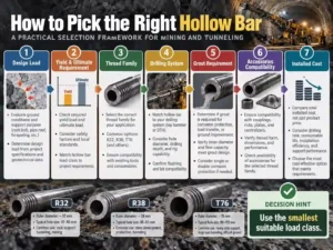 how to select r32 r38 t76 hollow bar how to select r32 r38 t76 hollow bar