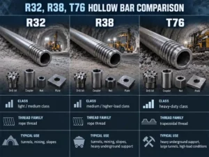 r32 r38 t76 hollow bar system comparison r32 r38 t76 hollow bar system comparison