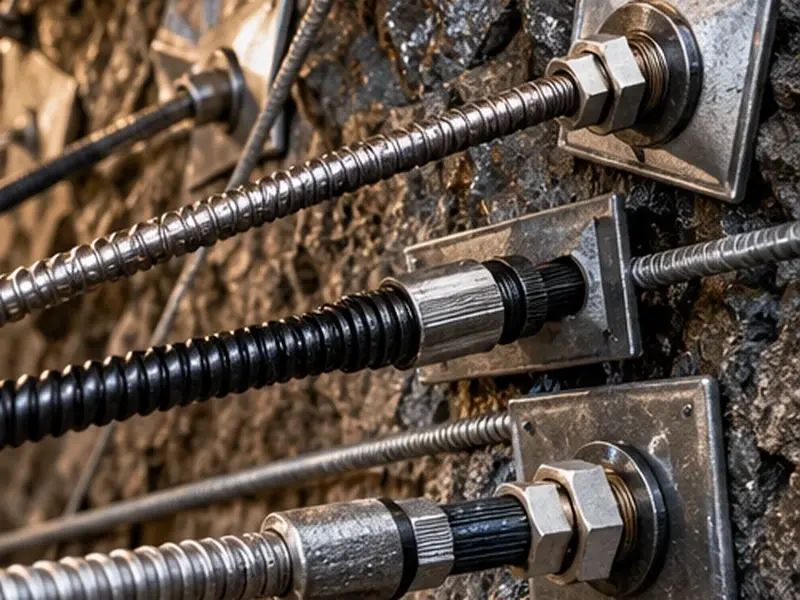ground support rock bolt anchor details